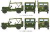 Tamiya Military Miniature Series 334 Army M151A1 Vietnam War Plastic Model Kit 35334 1/35 No. U.S.