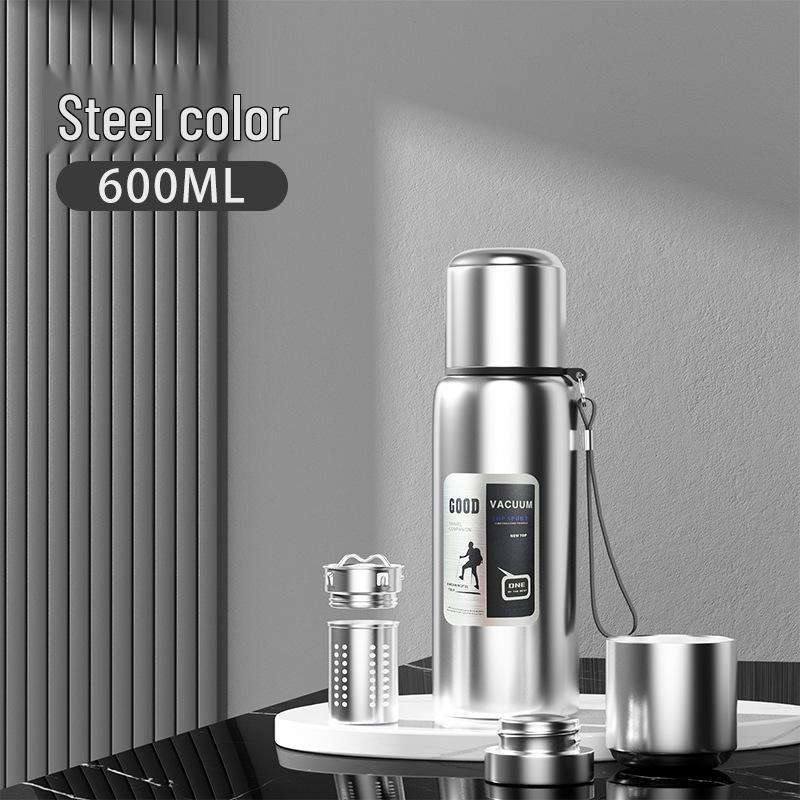 Thermos de Voyage Résistant aux Chutes en Acier Inoxydable 316 pour Hommes - Portable, Grande Capacité, Tasse à Eau d'Extérieur