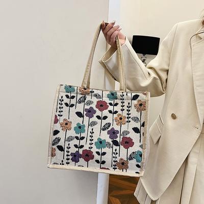 1 Piece Large Capacity Tote Bag Fashion Shopping Bag