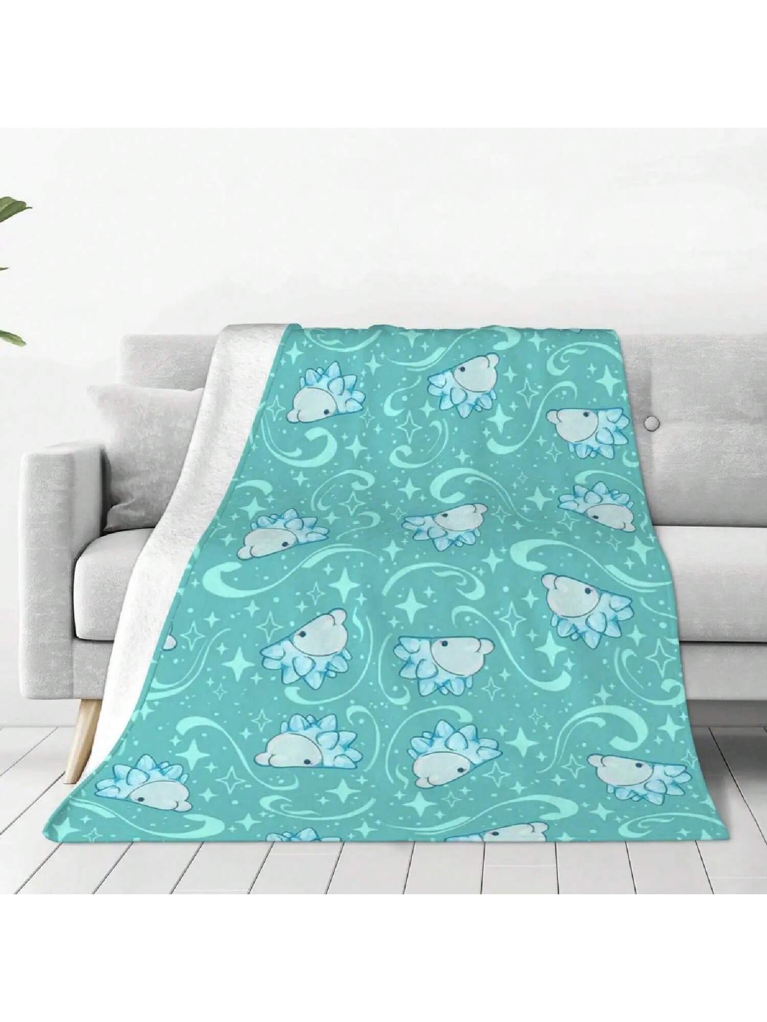 Snom Flurry! Blankets Flannel Multi-Function Sofa Throw Blankets For Home Bedroom Travel Throws  Quilt 75X95CM