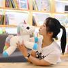 40~80cm Lying Unicorn Plush Toy Stuffed Cream White Fantastic Animal Doll Fluffy Plushie Companion Appeasing Gift