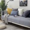 Nordic Simple Modern Solid Color Fabric Craft Four Seasons Universal Non-Slip Sofa Cushion Cushion Autumn and Winter