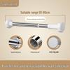 Punch-Free Telescopic Shower & Wardrobe Curtain Rod - Strong Load-Bearing Stainless Steel Design