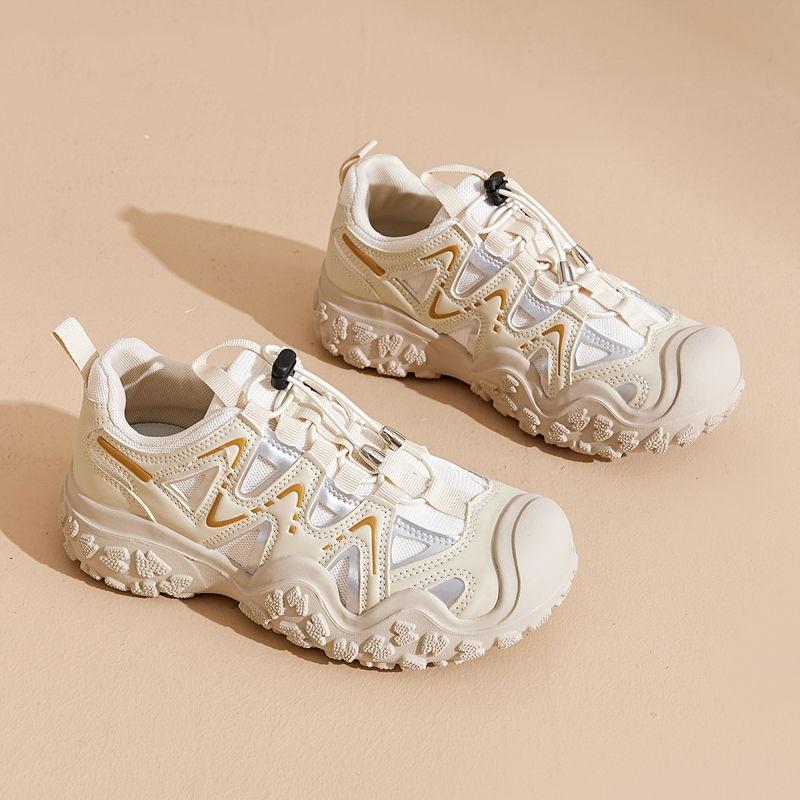 Женские низкие туфли для скейтбординга с толстой подошвой и круглым носком из сетчатой ткани. Удобная и дышащая повседневная спортивная обувь с низким верхом. 40 чёрный