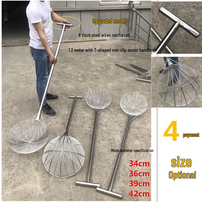 Espumadera Larga de Acero Inoxidable