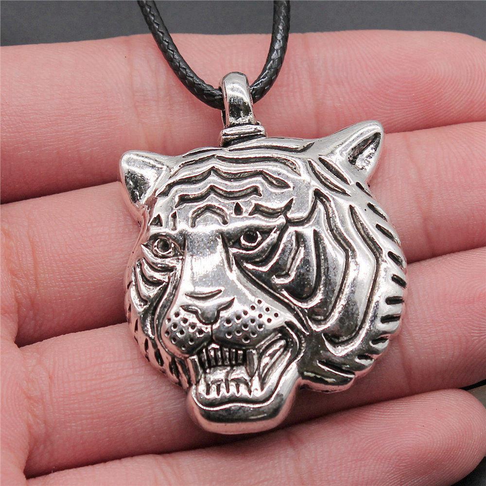 Animal Necklace Leather Chain 45cm Male Jewelry Evening Personalized Decorations
