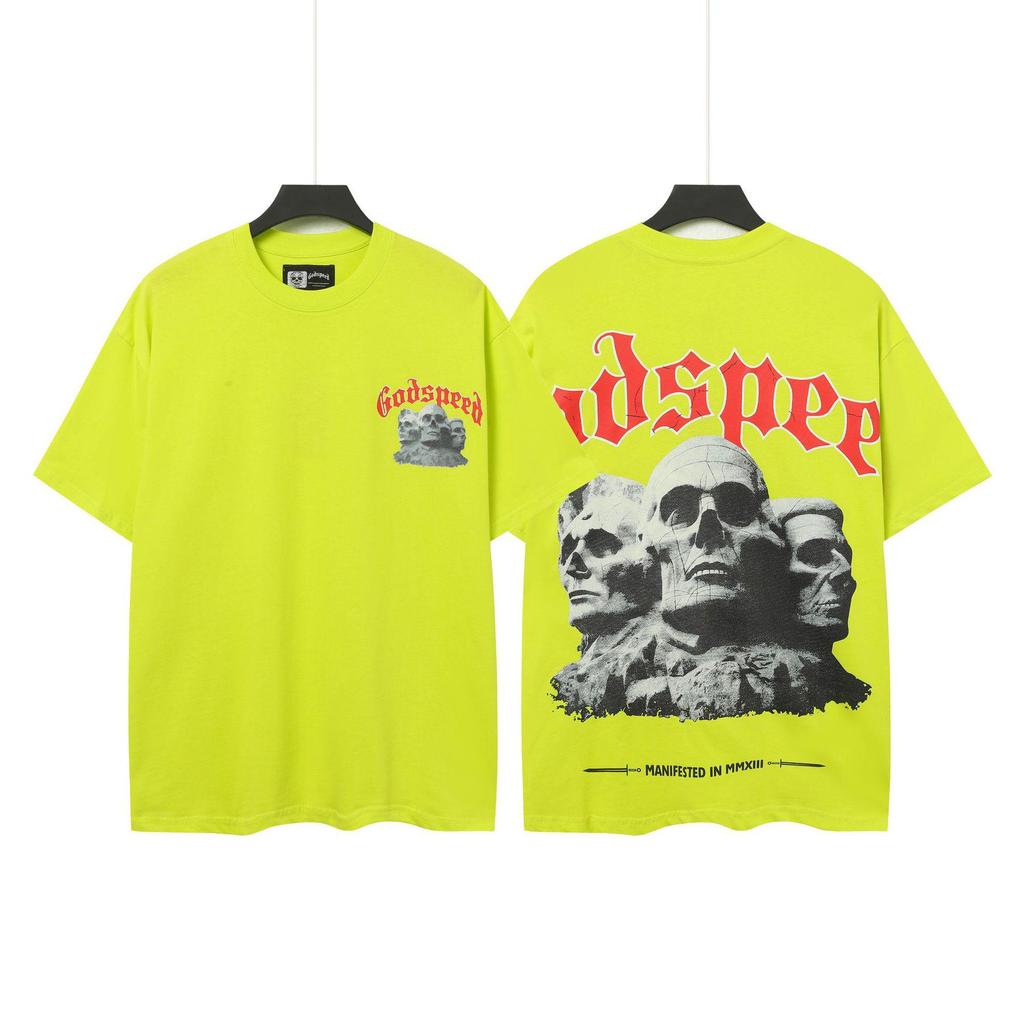 Vintage Skull Rock Band Short-Sleeve Casual Loose T-Shirt for Couples