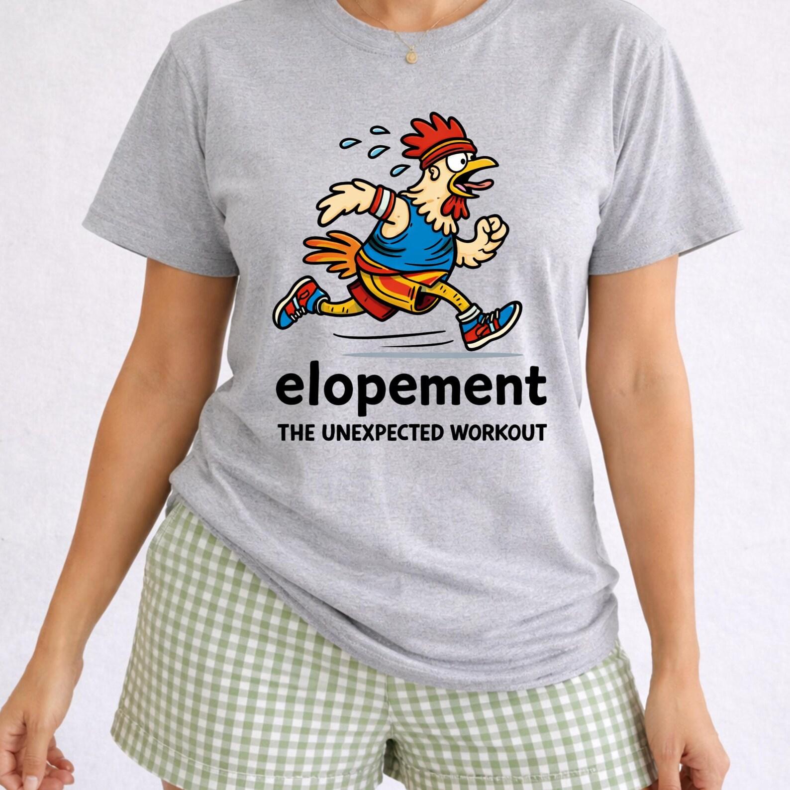 ironic Funny Autism Shirt, Elopement The Unexpected Workout Tee, Special Education Teacher Gift, SPED Humor Shirt, Autism Awareness. L