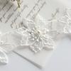 Exquisite Organza Embroidered Beaded Flowers Lace Patches DIY Girls Headwear Hat Shoes Clothes Skirts Applique Sewing Decoration