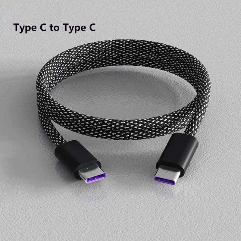 

100W Magnetic Cable USB C To Type C Fast Charger for iPhone15 Xiaomi USB A To TypeC Data Charging Wire tablets MacBook Samsung 1m