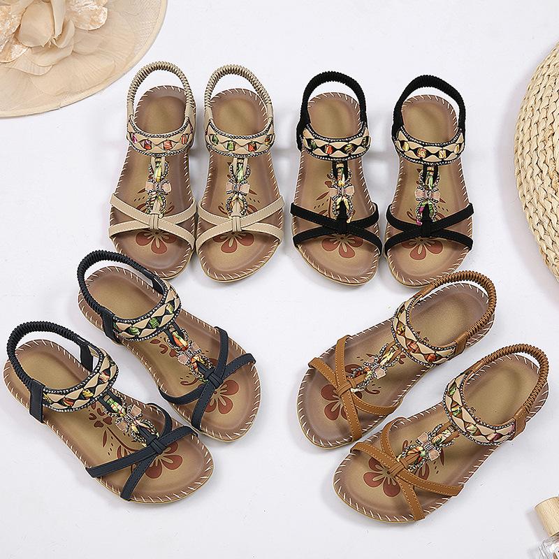 Fashion Women Sandals Shoes Summer Soft Sandals Ladies Beach Walking Shoes Wedge Shoes Woman Outdoor Footwear Female Sandal Women