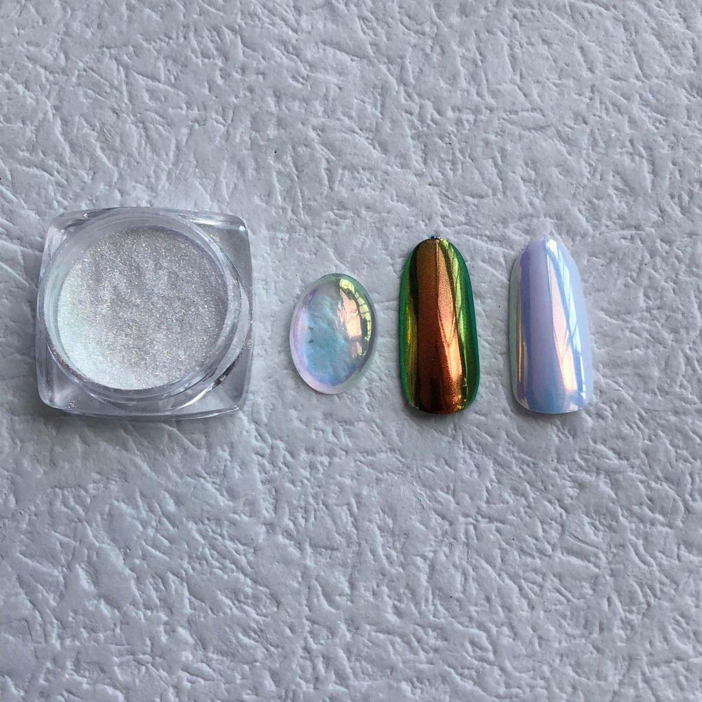 Super Bright Moonlight Pink Nail Mirror Powder – Aurora Glitter Nail Art Decoration