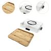 Charcuterie Board ,Appetizer Serving Tray ,Platter ,Portable with Clear Lid Pizza Cheese