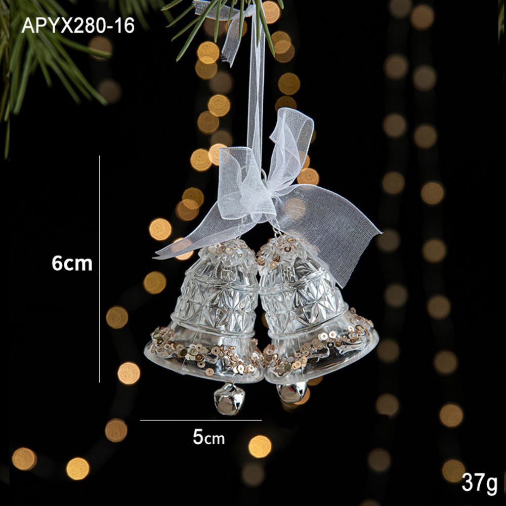 Acrylic Acrylic Snowflake Icicle Ornaments White Lifelike Drop Pendants Crystal Christmas Deer Pendant Xmas Tree New Year 2025