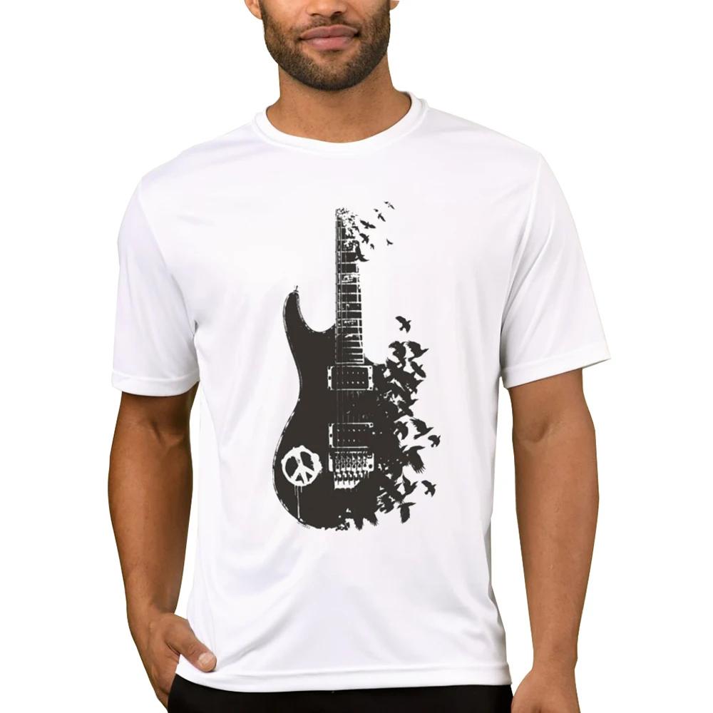 TEEHUB Vintage Guitar Perfect Musician Printed Men T-Shirt Short Sleeve Street Tshirts Funny T Shirts Cool Essential Tee