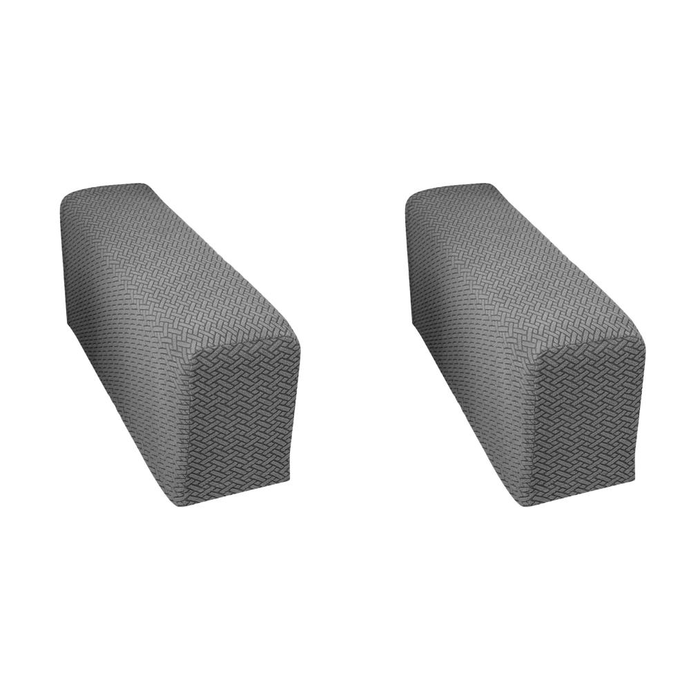 2Pcs 90x25x20cm Checkered Stretchy Stretch Fit Couch Arm Protector Washable Armrest Chair Covers Anti Slip Furniture Protector
