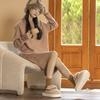 Winter simple home cotton slippers indoor floor mop warm comfortable thick bottom can be worn outside