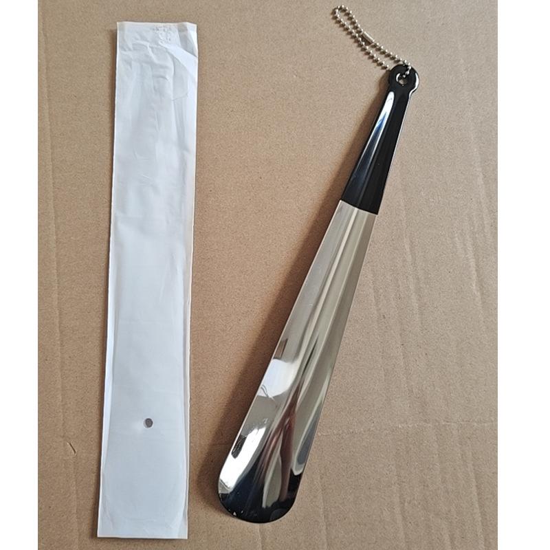 Popular Comfort Grip Long Metal Shoehorn with Soft Rubber Handle