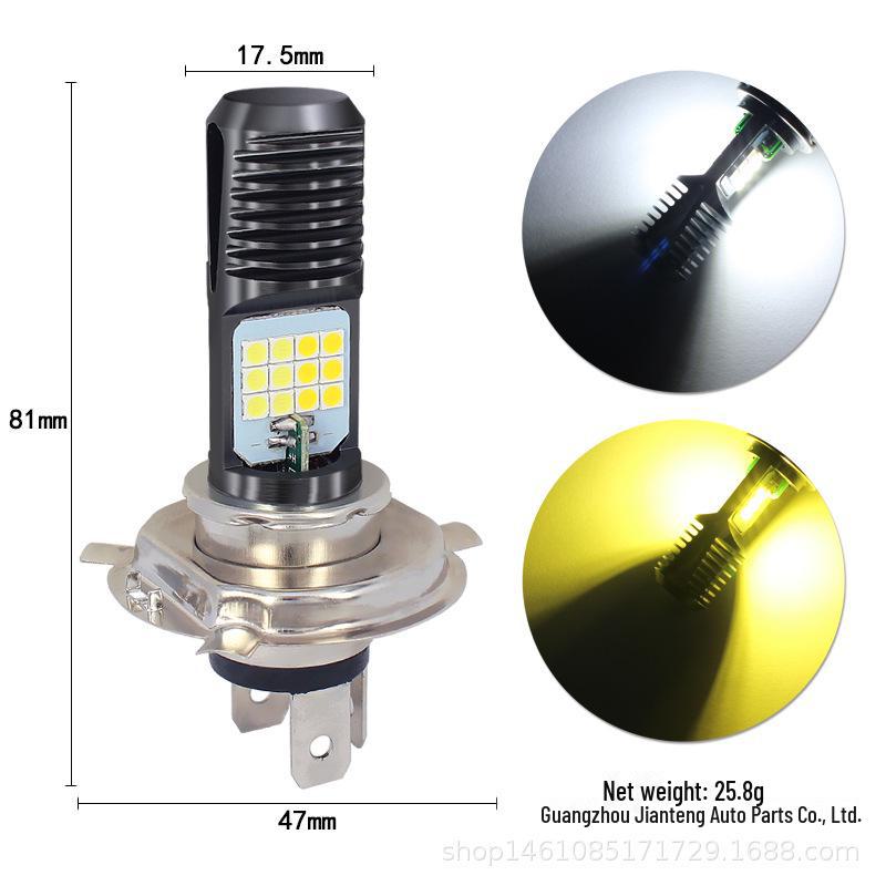 

Світлодіодна лампа для мотоциклетних фар H4 BA20D PX15D 24SMD 3030 High Power, High Brightness