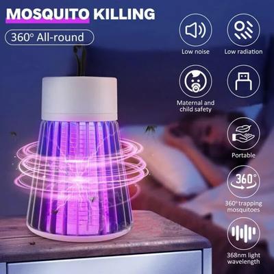 2 PCS Lâmpada assassina de mosquitos de choque elétrico à prova d'água Zapper de insetos dois em um para uso externo no quarto - mata traças, vespas, mosquitos mais!