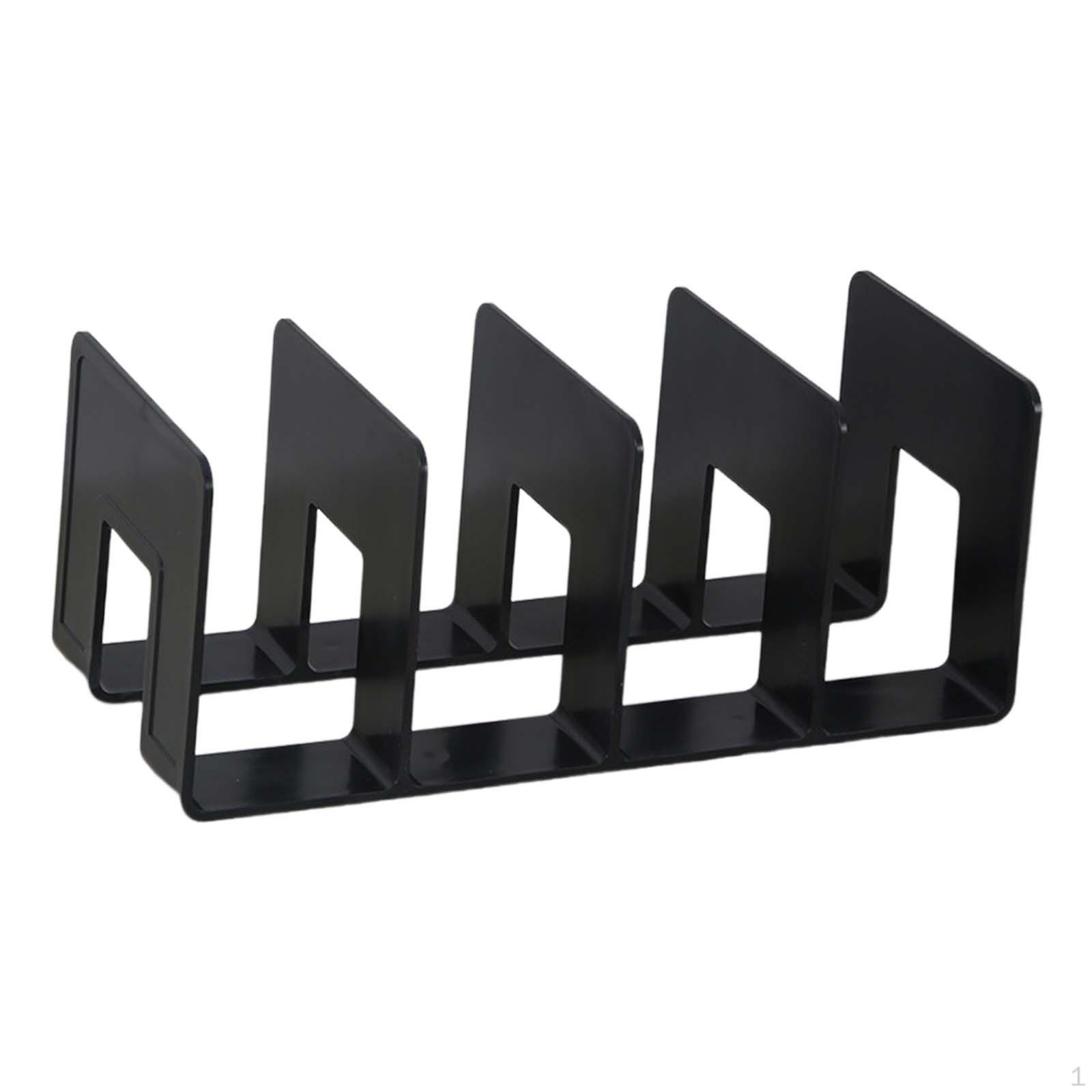 

4-секционный акриловый держатель для книг, прочный многофункциональный органайзер для сумок