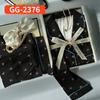 Light Luxury Retro High-End Leopard Print Star Ice Silk Pajamas Women'S Long-Sleeved Trousers Loungewear Set