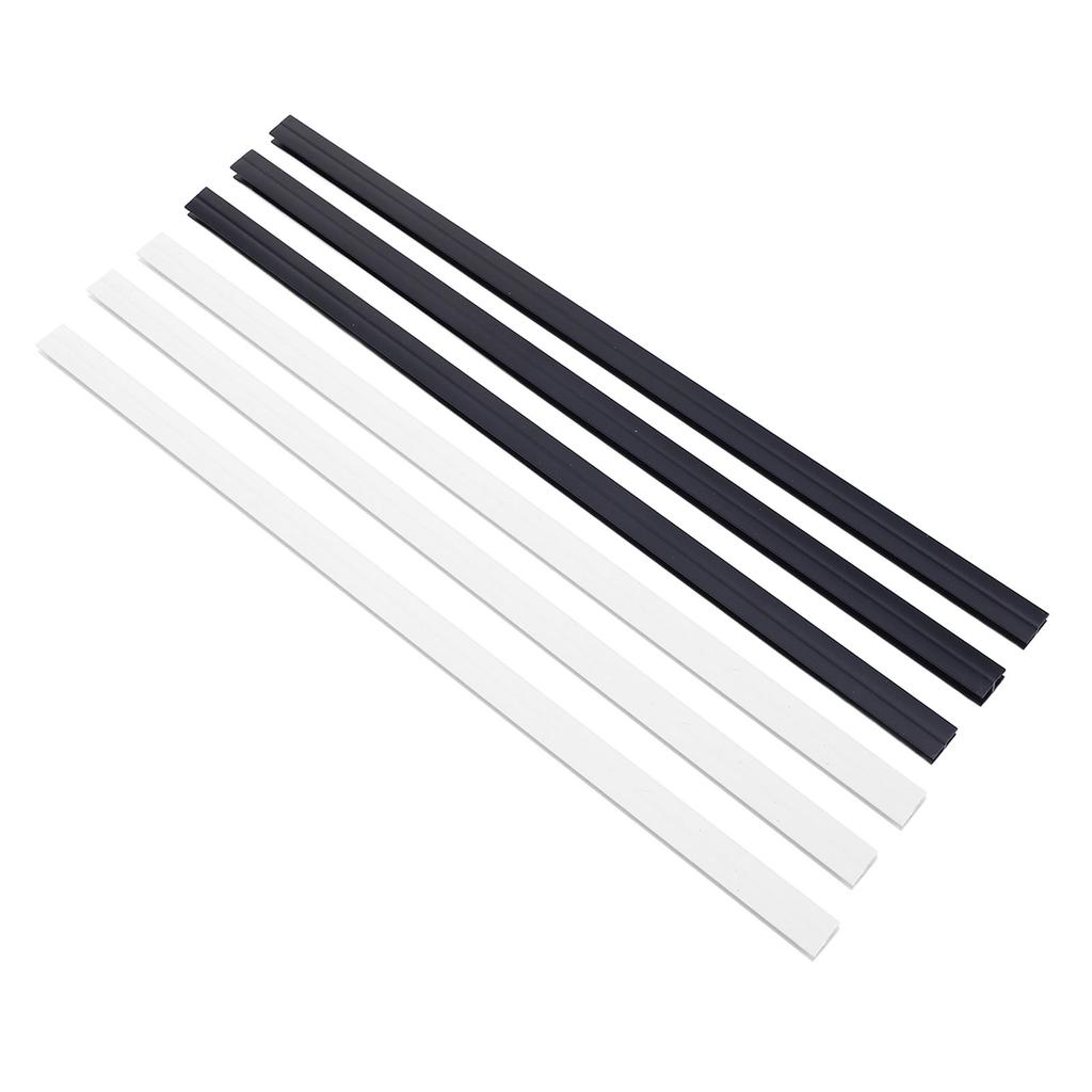 Coffee Pod Holder Wall Mount Under Cabinets Vertically Horizontally Storage Strips PVC 3 Black + 3 White