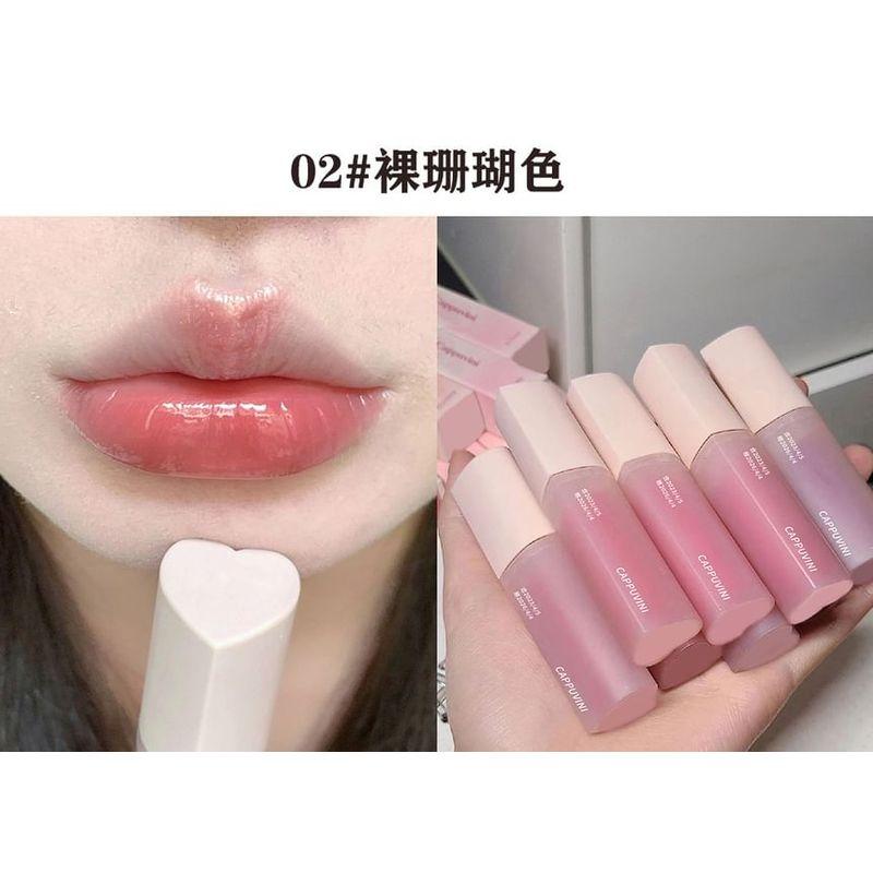 Cappuvini - Love Heart Mirror Lip Gloss - 6 Colors