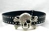 Girl Glittered Waist Belt Street Dance Jeans Belt Decorative Studded Skull Belt