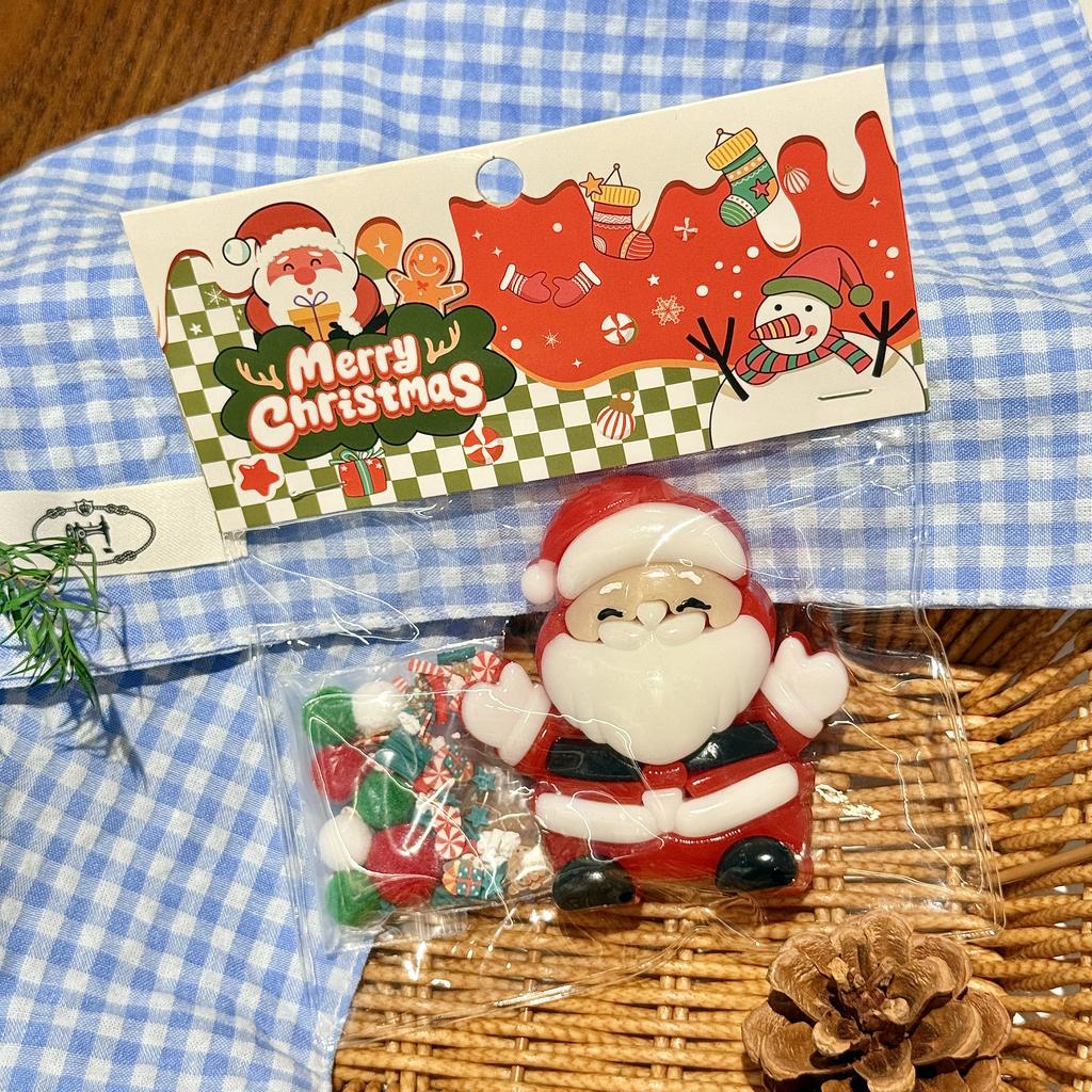 Lovely Christmas Taba Squishy Toys Santa Claus Snow Man Fidgets Toys Squeeze Stresses Relief Paw Squishies Party Favors