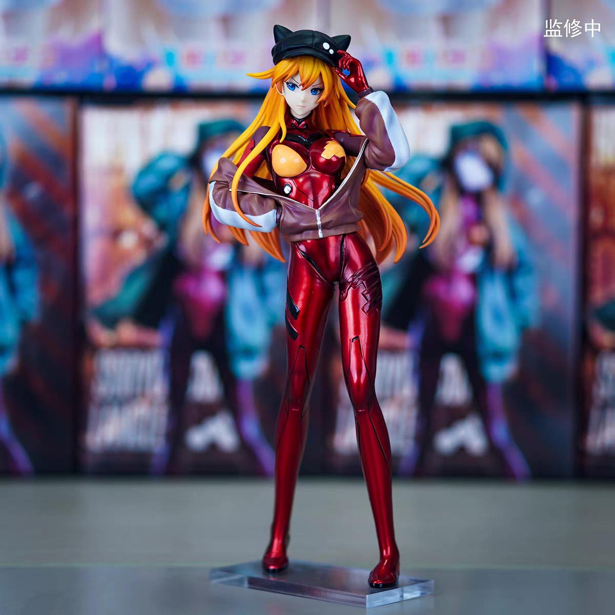 

Baseball jacket Asuka Evangelion Can be Move Favorites PVC sexy Two-dimensional 10.23Inch/26cm figures anime table top Toys Gift No box