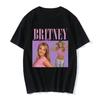 90s Singer Britney Spears Print TShirts Unisex Women Short Sleeve Hip Hop T Shirt Summer Harajuku Tees Tops Women Clothing