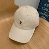 Hat Female peaked cap Deepened and widened face Small soft top baseball cap Men's versatile letter embroidered sun hat