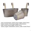 3 Pieces Hanging Flower Pots Plant Garden Decor Home Decoration Fence Planters Wall