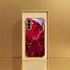 Crack Pattern Electroplated Gold Four-corner Anti-drop Glass Phone Case for Samsung Galaxy S26/S25/S24/S23/S22/S21 Ultra + Fe