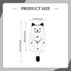 Pendulum Wall Clock Decoration Adorable Cat with Wagging Tail Fun Silent Acrylic for Office