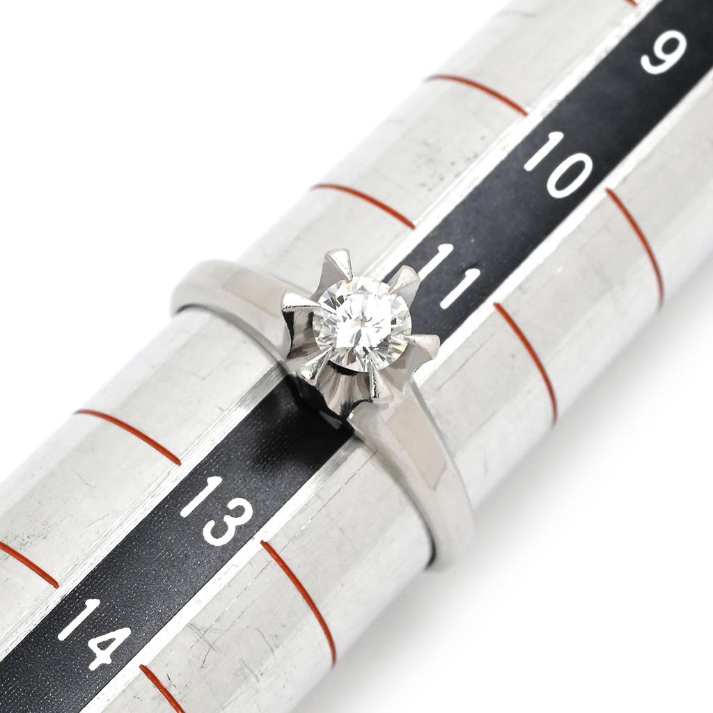 NON BRAND - Solitaire Diamond VS1Ring ring Pt900/diamond #12(JP Size) Array