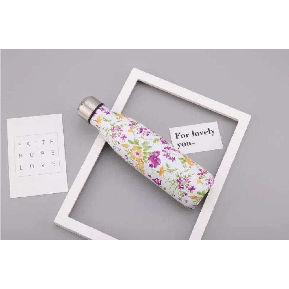 500ml Sportvattenflaska Elektroplätering Cola-mugg 304 Rostfritt Stål Vakuumisolerad Drickartiklar Dricksglas Personlighet