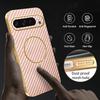 For Google Pixel 9 Pro XL Phone Case Carbon Fiber Textured Electroplated TPU Back Cover