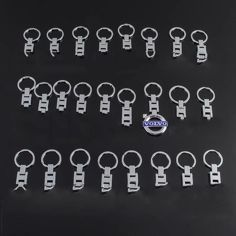 Breloczek do kluczy z emblematem samochodu Akcesoria do stylizacji pierścienia na klucze Dla Volvo V90 V60 V40 XC90 XC60 S60 S90 C30 V50 V70 XC40 S80 T6 EX30 EX90 EM90