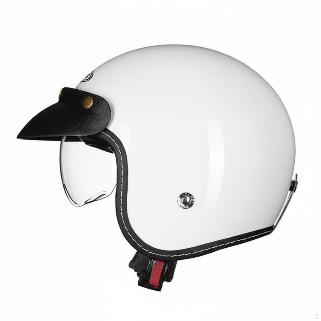 Retro Half Helmet 3C Certified Breathable Riding Headgear for Men, Women, City Commuting M