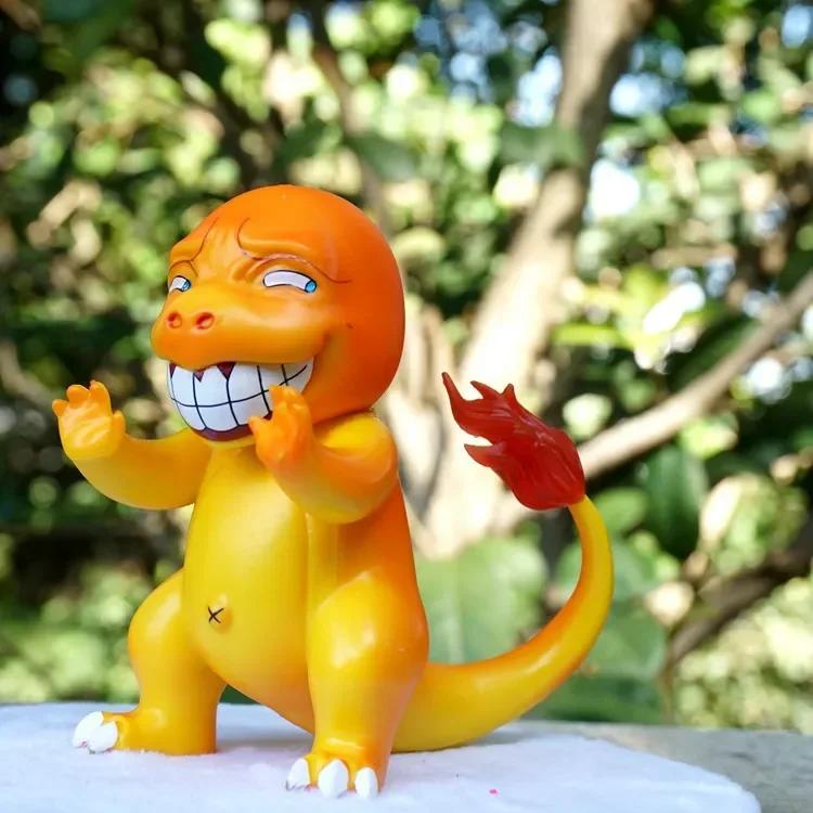 Pokemon Action Figure Gk Spoof Series Obscene Pikachu Charmander Bulbasaur Squirtle Gengar Doll Ornaments Model Kid Gift