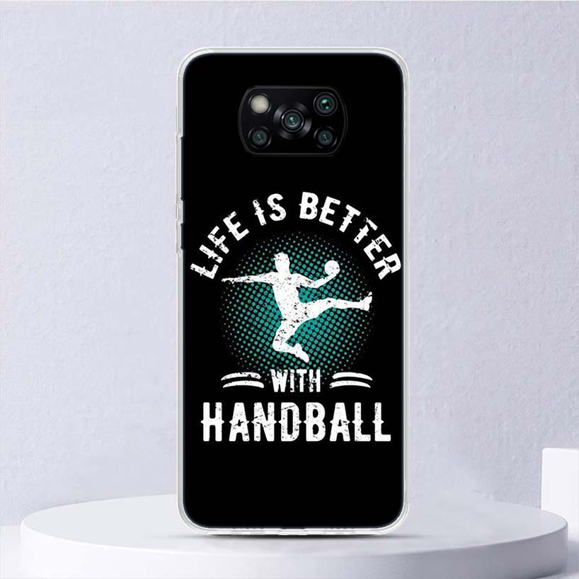 

Handball Sport Soft Case For Xiaomi Poco X7 X6 X5 X4 X3 Nfc F7 Ultra F6 F5 Pro Phone Cover F4 Gt F3 M5S M4 M3 M5 M6 Coque Poco X4 Pro 5G