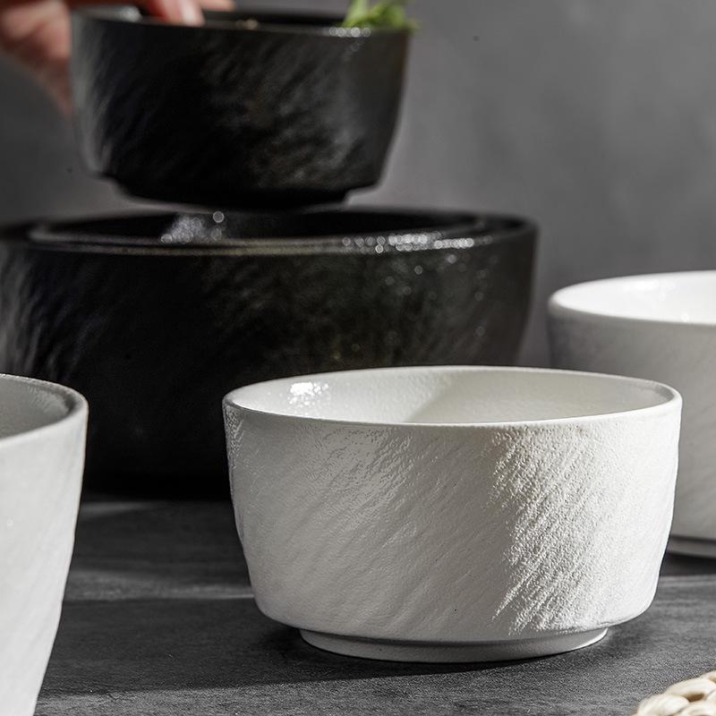 High-End Ceramic Bowl: Ideal for Rice, Instant Noodles, Soup, Salad—Perfect for Home or Dormitory Use