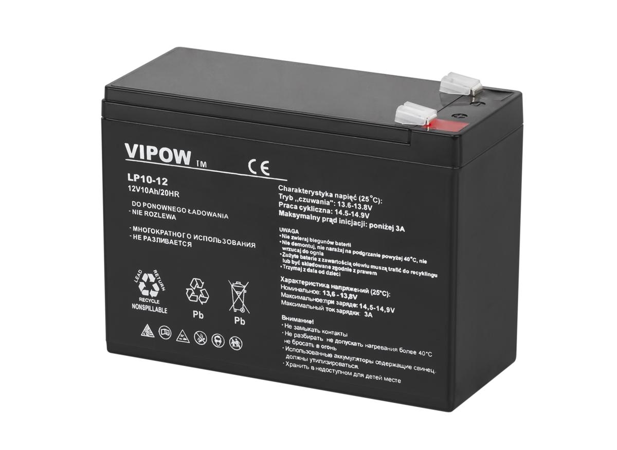 Vipow 12V 10Ah gel battery UPS PIEC