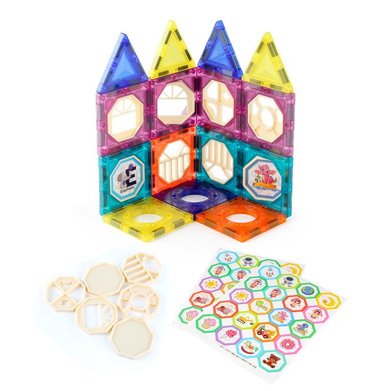 Children'S Science And Education Toys 145Pcs Magnetic Building Block Assembly Diy Variable Magnetic Puzzle Ball Track Set