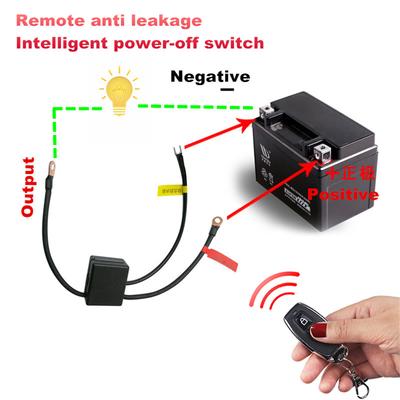 Desconexão de Bateria de Motocicleta 12V Corta Isolador Chave Mestra Controle Remoto Sem Fio
