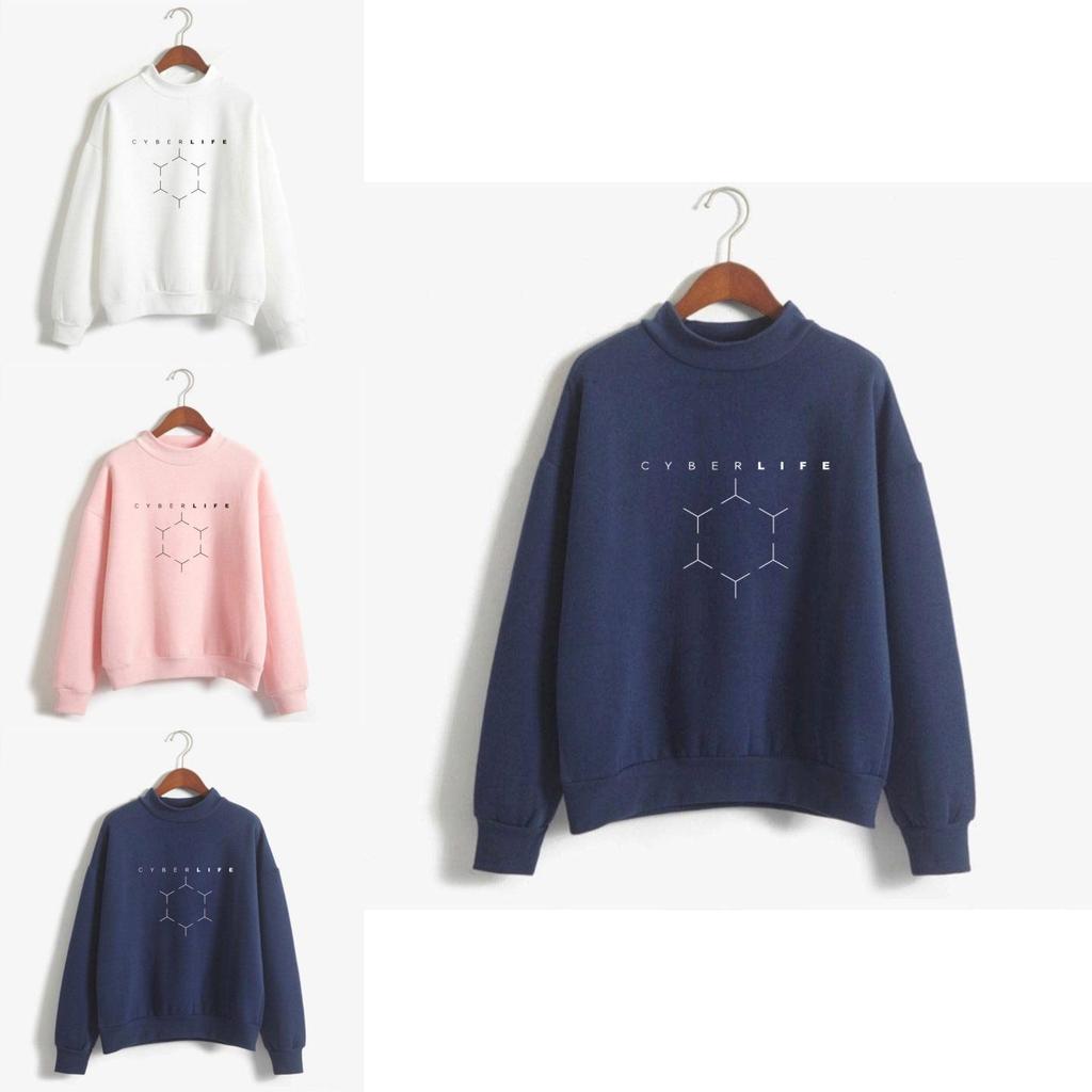 Detroit Become Human 5 Colours 3d High Collar Sweater Hoodies Comfortable Cozy Fit