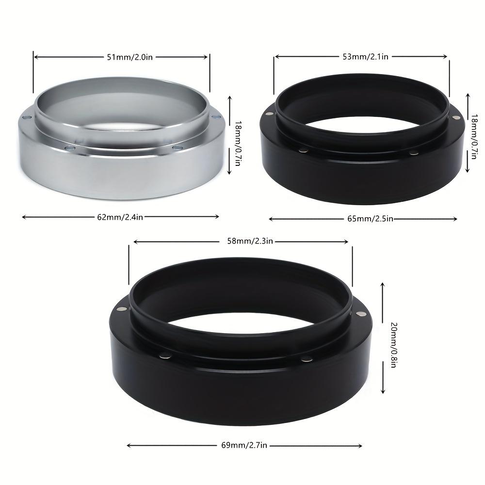 51/53/58mm magnetický hliníkový dávkovací kroužek na kávu, dávkovací trychtýř na espresso, distribuční nástroj, manipulátor s kávou, kávový bar, porta filtr