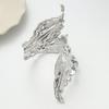Premium women's bracelet gold-plated personality exaggerated leaf winding electroplated opening bracelet